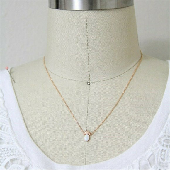 New Tiny Gold Opal-like Pineapple Necklace - Picture 9 of 11